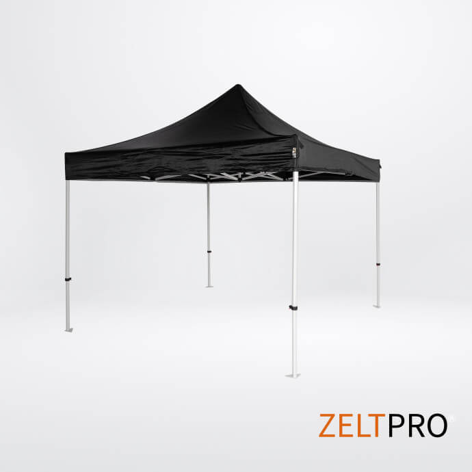 Faltpavillon 3x3 Schwarz Zeltpro PROFRAME 2