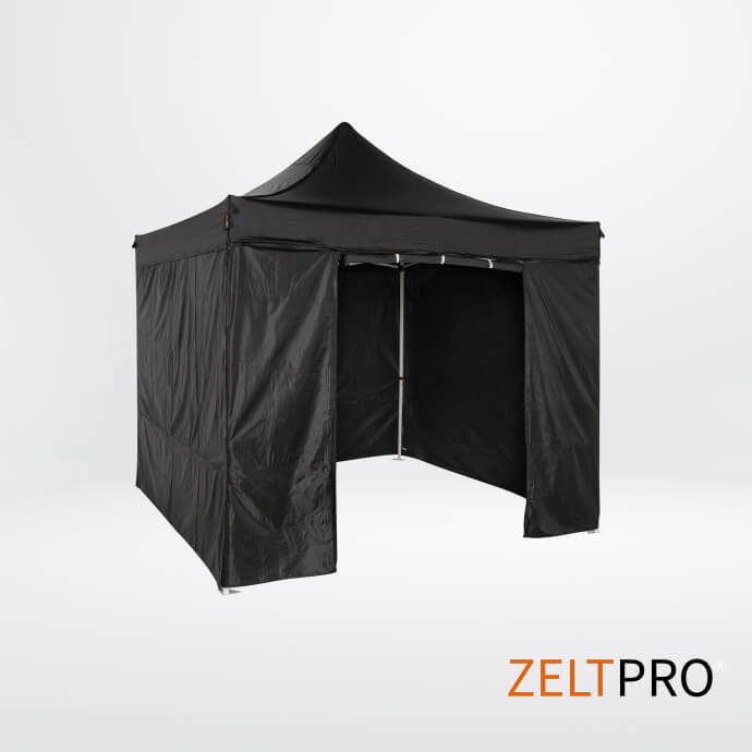 Faltpavillon 3x3 Schwarz Zeltpro PROFRAME 5