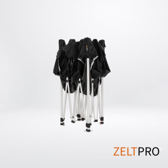 Faltpavillon 3x3 Schwarz Zeltpro PROFRAME 6
