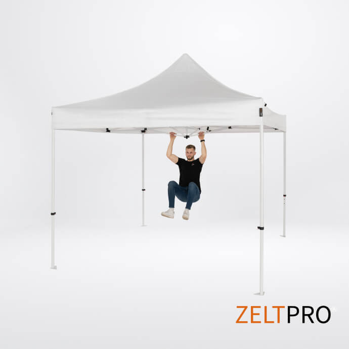 Faltpavillon 3x3 Weiß Zeltpro PROFRAME 6