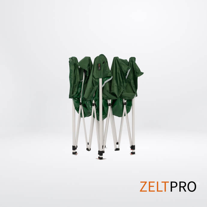 Faltpavillon 3x3 Grün Zeltpro PROFRAME 8