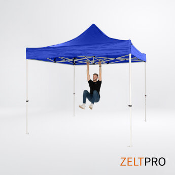 Faltpavillon 3x3 Blau Zeltpro PROFRAME 6