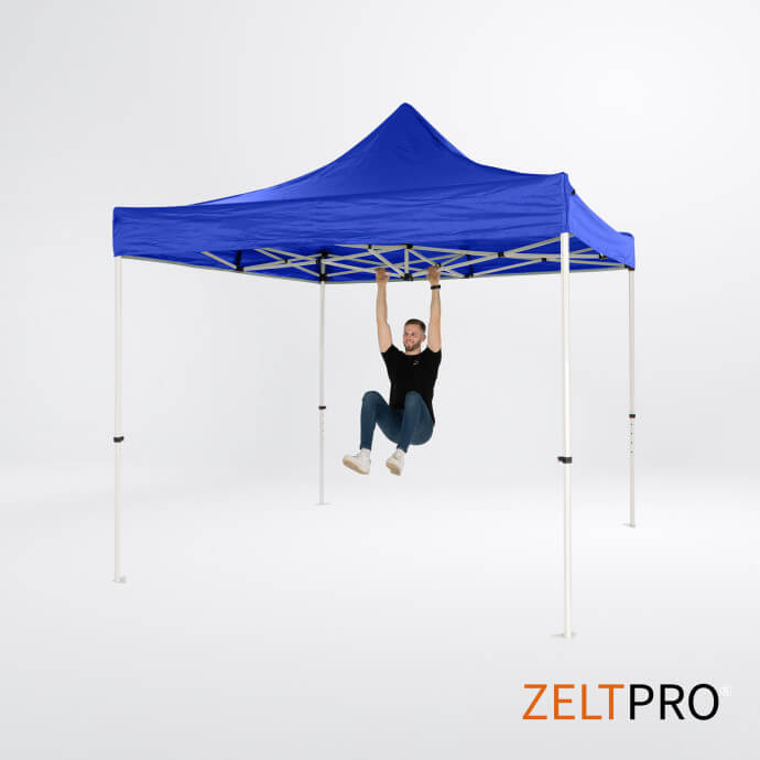 Faltpavillon 3x3 Blau Zeltpro PROFRAME 6