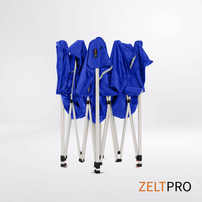 Faltpavillon 3x3 Blau Zeltpro PROFRAME 7