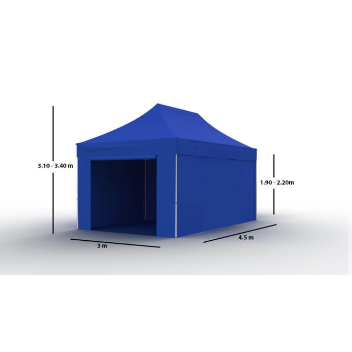 Faltpavillon 3x4,5 Blau Zeltpro PROFRAME 6