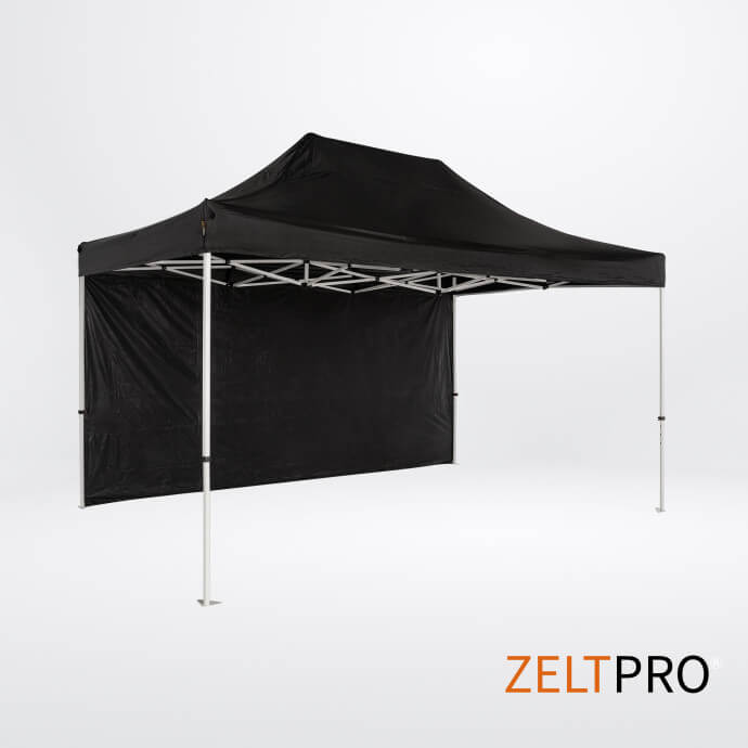 Faltpavillon 3x4,5 Schwarz Zeltpro PROFRAME 4