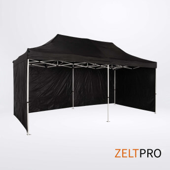 Faltpavillon 3x6 Schwarz Zeltpro PROFRAME 4
