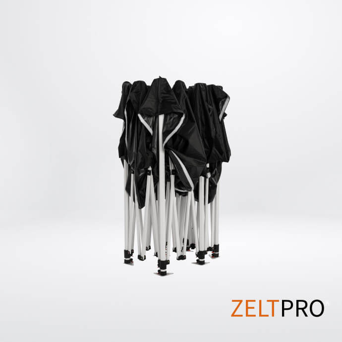 Faltpavillon 3x6 Schwarz Zeltpro PROFRAME 5