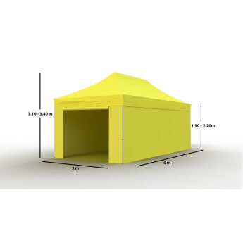 Faltpavillon 3x6 Gelb Zeltpro PROFRAME 3