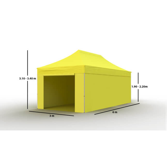 Faltpavillon 3x6 Gelb Zeltpro PROFRAME 3
