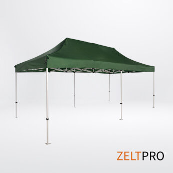 Faltpavillon 3x6 Grün Zeltpro PROFRAME 4