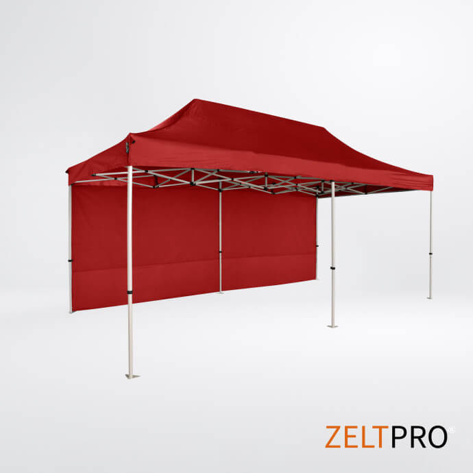 Faltpavillon 3x6 Rot Zeltpro PROFRAME 3
