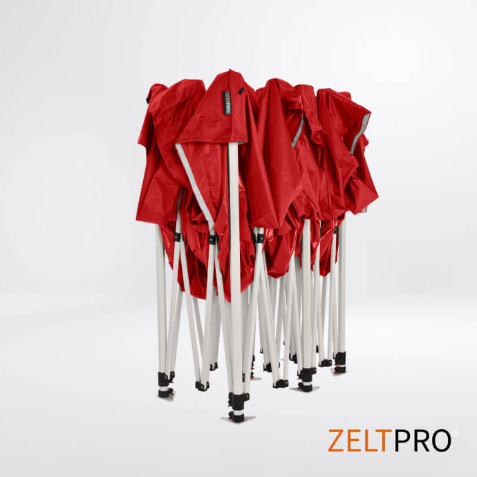 Faltpavillon 3x6 Rot Zeltpro PROFRAME 5