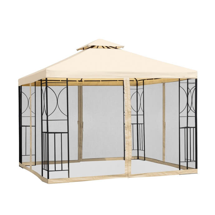 Gartenpavillon Zeltpro Classic 300x300 creme 4