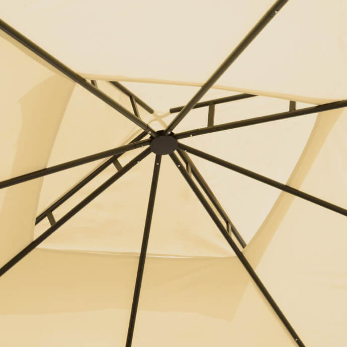 Gartenpavillon Zeltpro Classic 300x300 creme 9