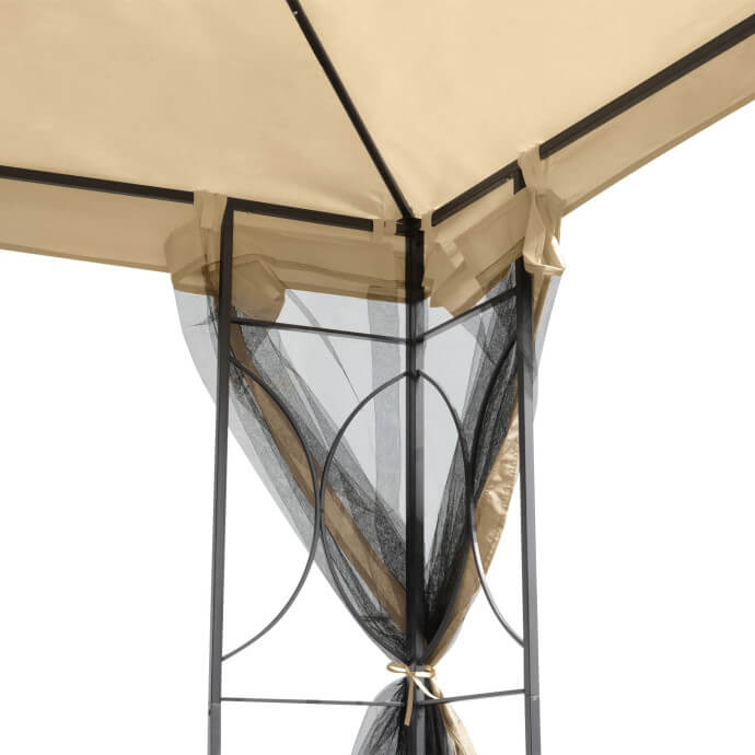 Gartenpavillon Zeltpro Classic 300x300 creme 10