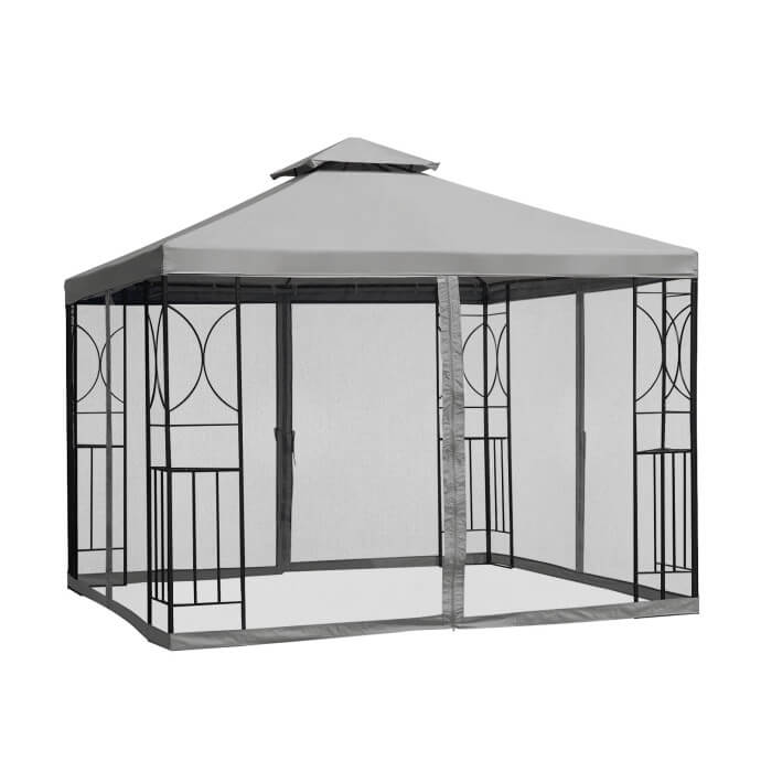 Gartenpavillon Zeltpro Classic 300x300 grau 3
