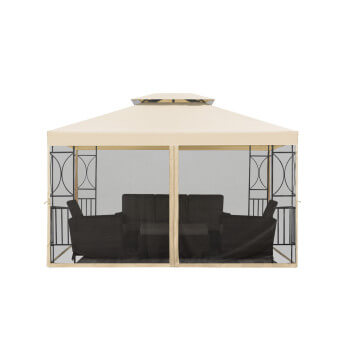 Gartenpavillon Zeltpro Classic 300x400 creme 2