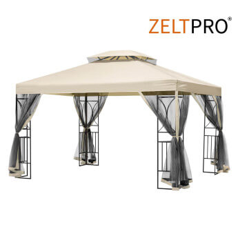 Gartenpavillon Zeltpro Classic 300x400 creme 1