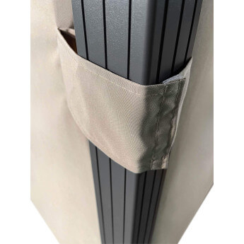 Gartenpavillon Zeltpro Deluxe 300x300 braun 8