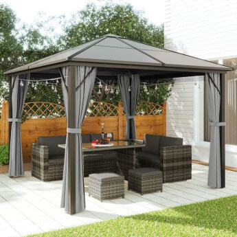 Gartenpavillon Zeltpro Deluxe 300x300 grau 3