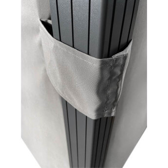 Gartenpavillon Zeltpro Deluxe 300x300 grau 6