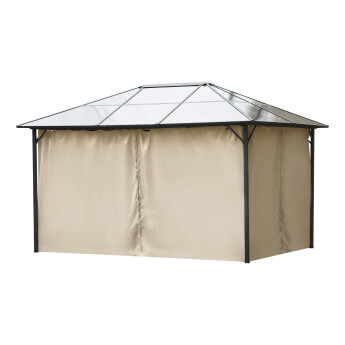 Gartenpavillon Zeltpro Deluxe 300x400 braun 2