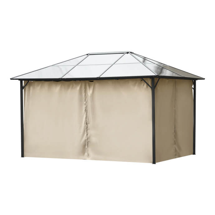 Gartenpavillon Zeltpro Deluxe 300x400 braun 2