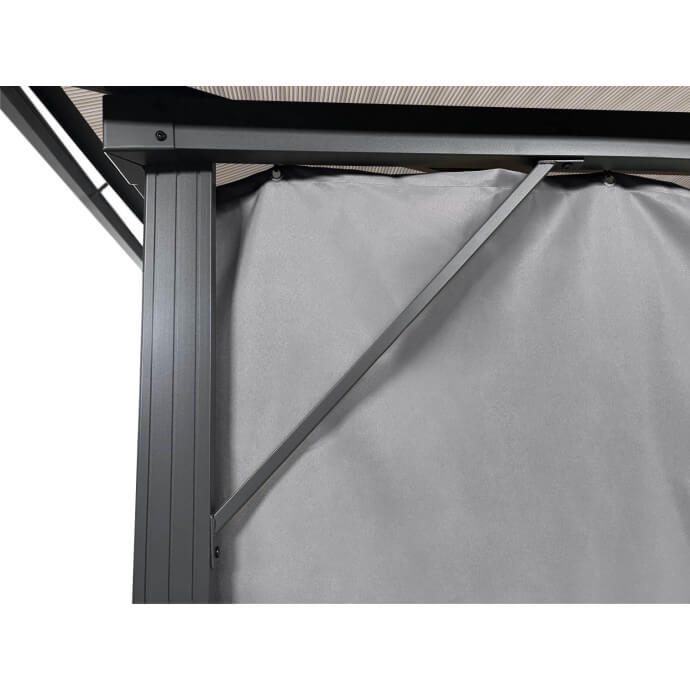 Gartenpavillon Zeltpro Deluxe 300x400 grau 6