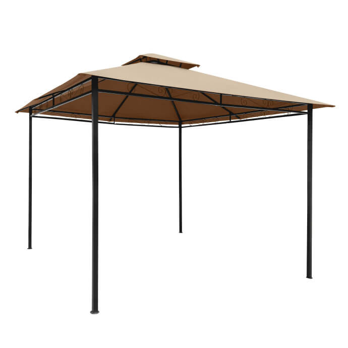 Gartenpavillon Zeltpro Prime 300x300 braun 5