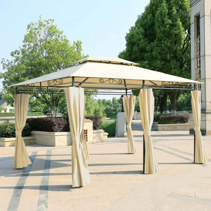 Gartenpavillon Zeltpro Prime 300x400 creme 3