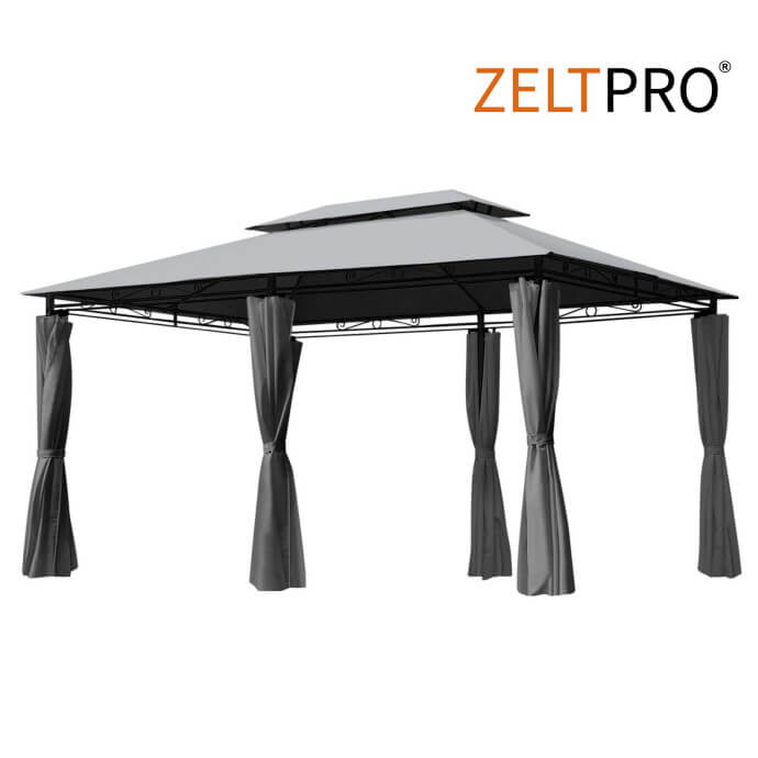 Gartenpavillon Zeltpro Prime 300x400 grau 1