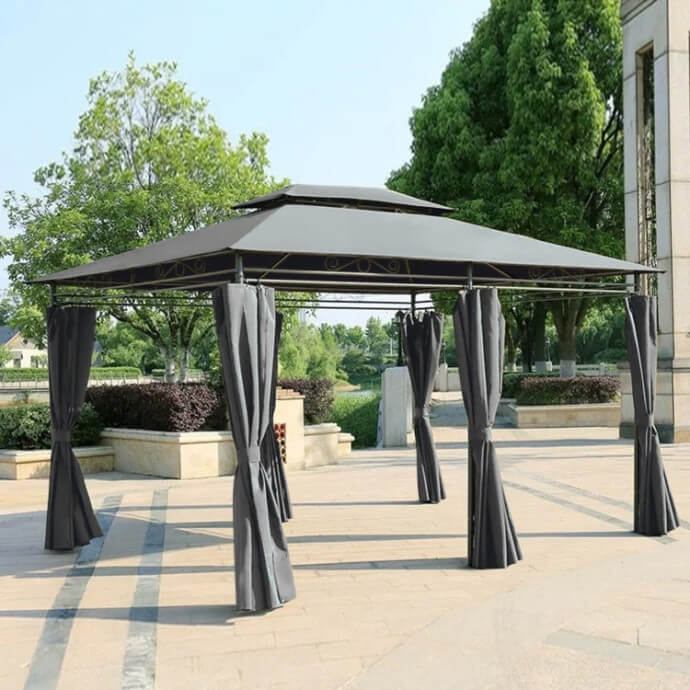 Gartenpavillon Zeltpro Prime 300x400 grau 3