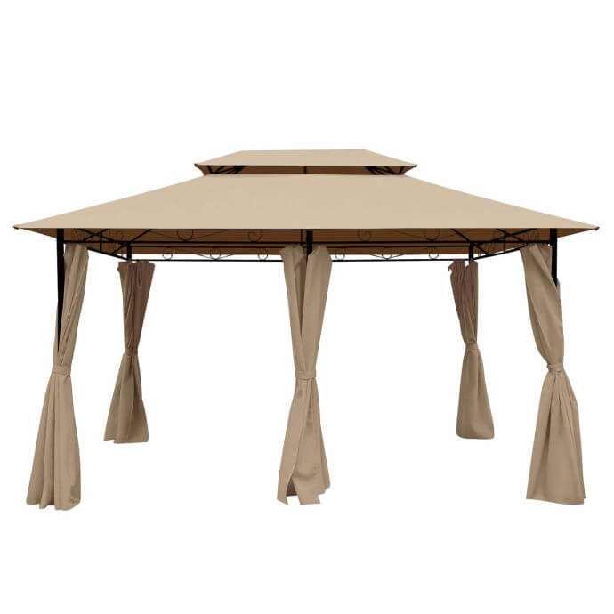 Gartenpavillon Zeltpro Prime 300x400 braun 4