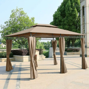 Gartenpavillon Zeltpro Prime 300x400 braun 3