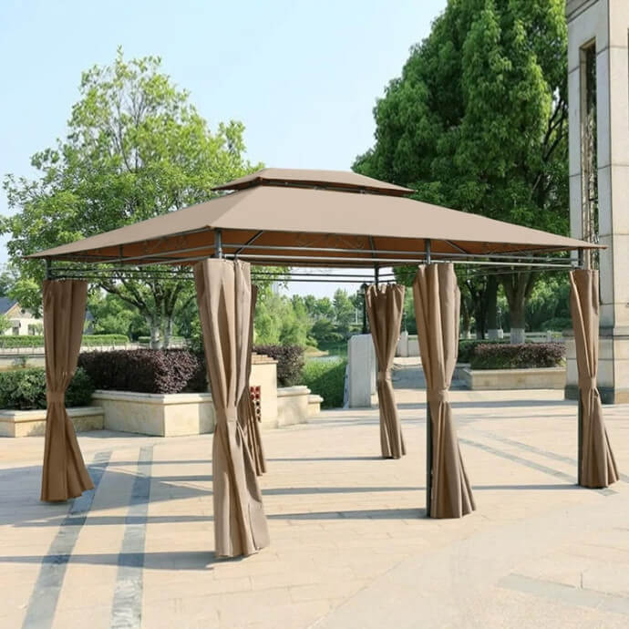 Gartenpavillon Zeltpro Prime 300x400 braun 3