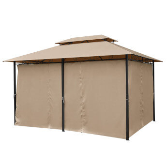 Gartenpavillon Zeltpro Prime 300x400 braun 5