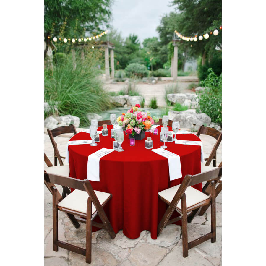 Runde Tischdecke Restly Rot D220 2
