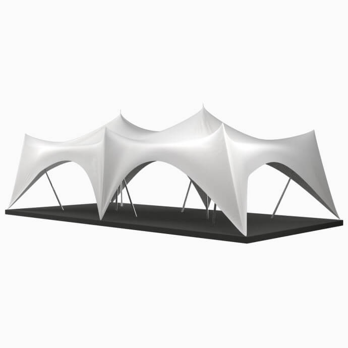 Stretchzelt Crown 100 m2 1