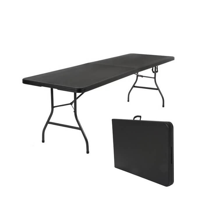 Klapptisch 240 cm schwarz 1