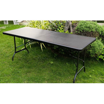 Klapptisch 240 cm schwarz 6