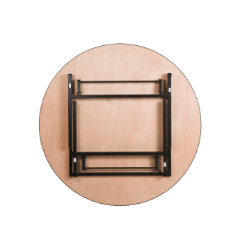 Runder Holztisch mit PVC-Beschichtung D120 8