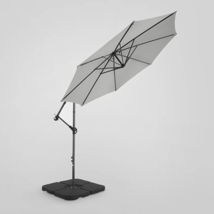 Sonnenschirm Select Hellgrau 6