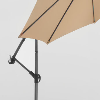 Sonnenschirm mit Schutzhülle Select Taupe 7