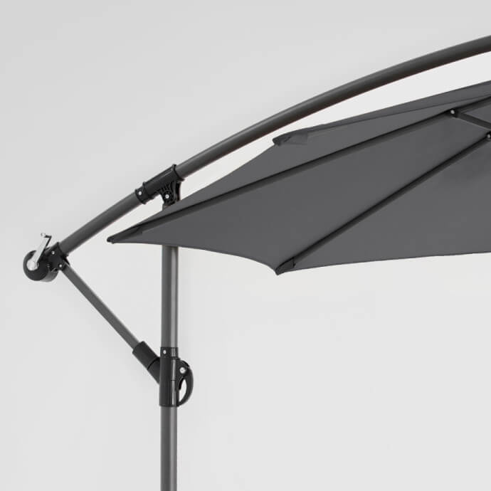 Sonnenschirm mit Schutzhülle Select Anthrazit 4