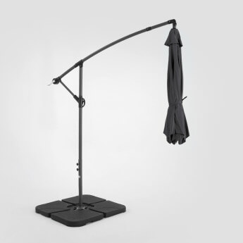 Sonnenschirm mit Sonnenschirmständer Select Anthrazit 5