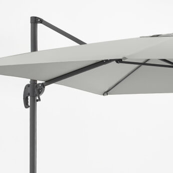 Sonnenschirm mit Schutzhülle Comfort Hellgrau 4
