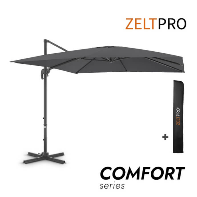 Sonnenschirm mit Schutzhülle Comfort Anthrazit 1