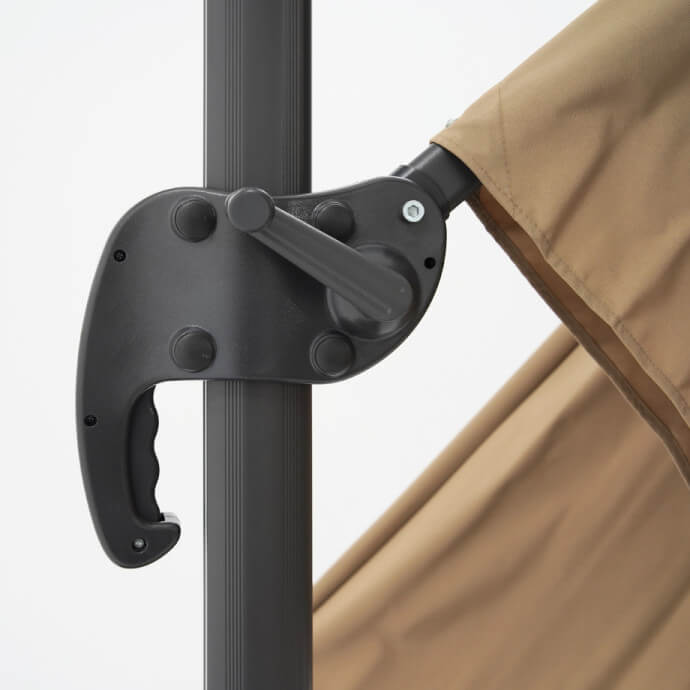Sonnenschirm mit Schutzhülle Comfort Taupe 7