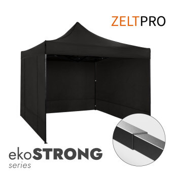 Faltpavillon 2x2 Schwarz...